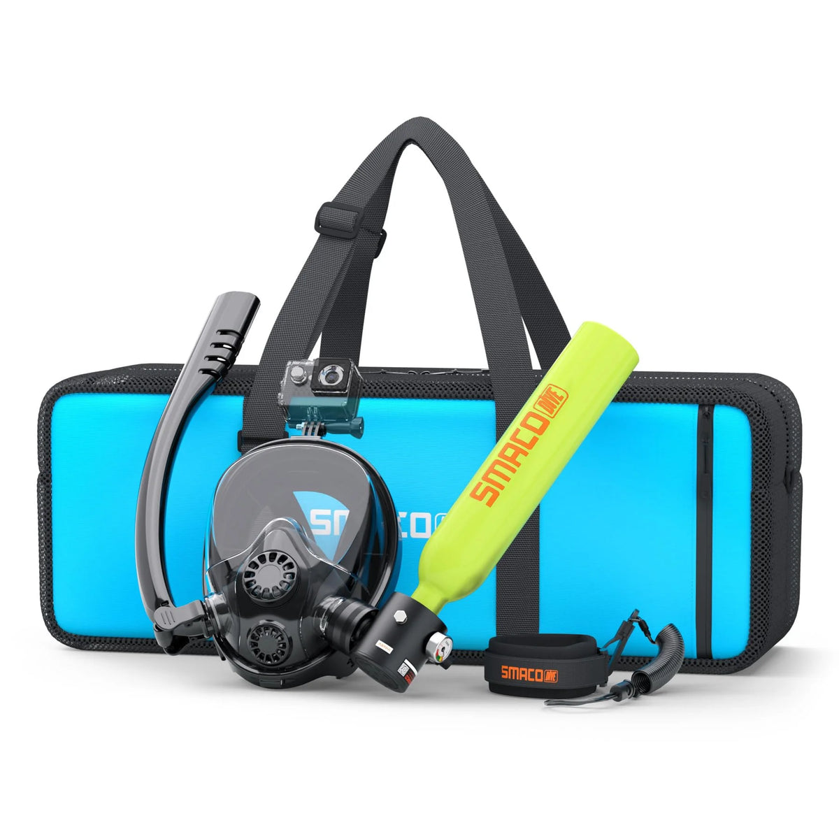 Smaco Compact Mini Scuba Tank With Snorkel Mask Set