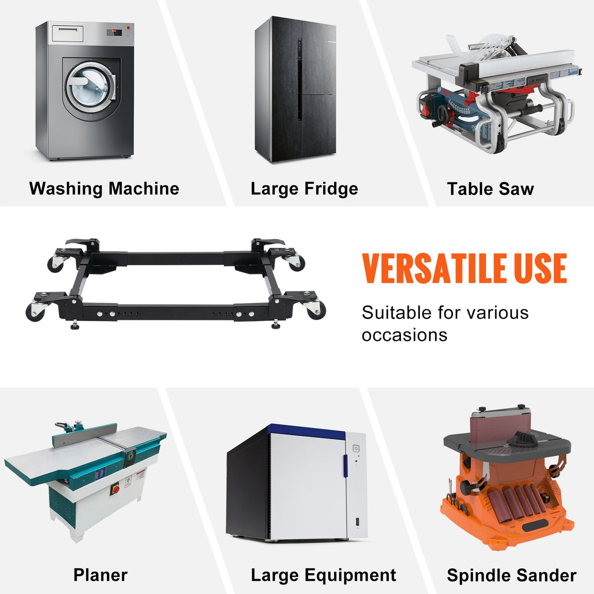 SucceBuy Heavy Duty 1500lb Washer Stand With Mobile Rollers For Home