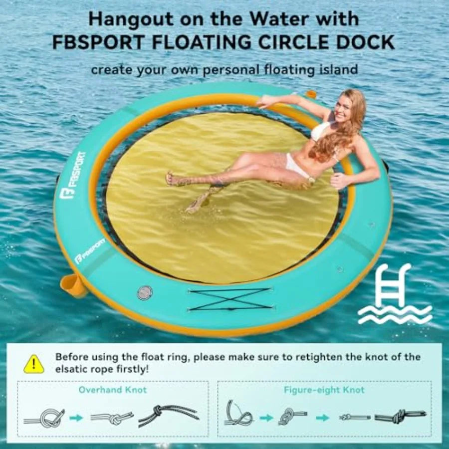 Premium Round Floating Ring With Cupholder For Lake Swimming
