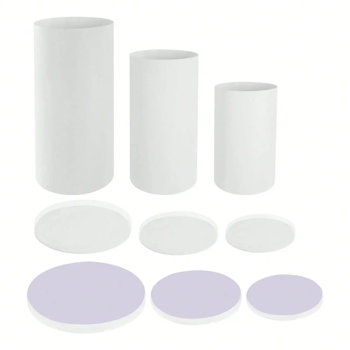 Acrylic Cylinder Pedestal Display Plinth For Wedding Events And Shows