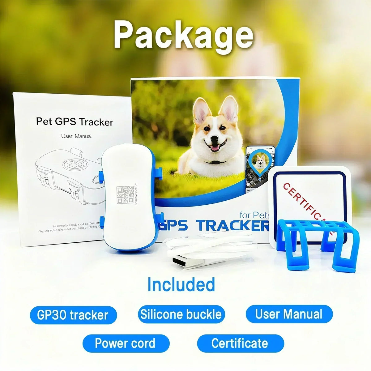 Wanwaytech 4G GPS Pet Tracker With Waterproof Real Time Tracking