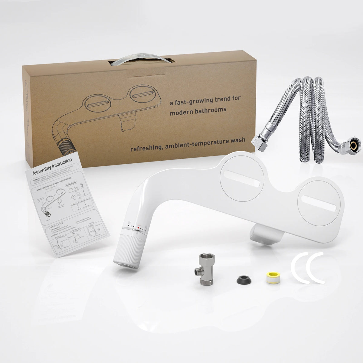 Samodra Upgraded Dual Nozzle Bidet For Gentle Clean Modern Home Hygiene