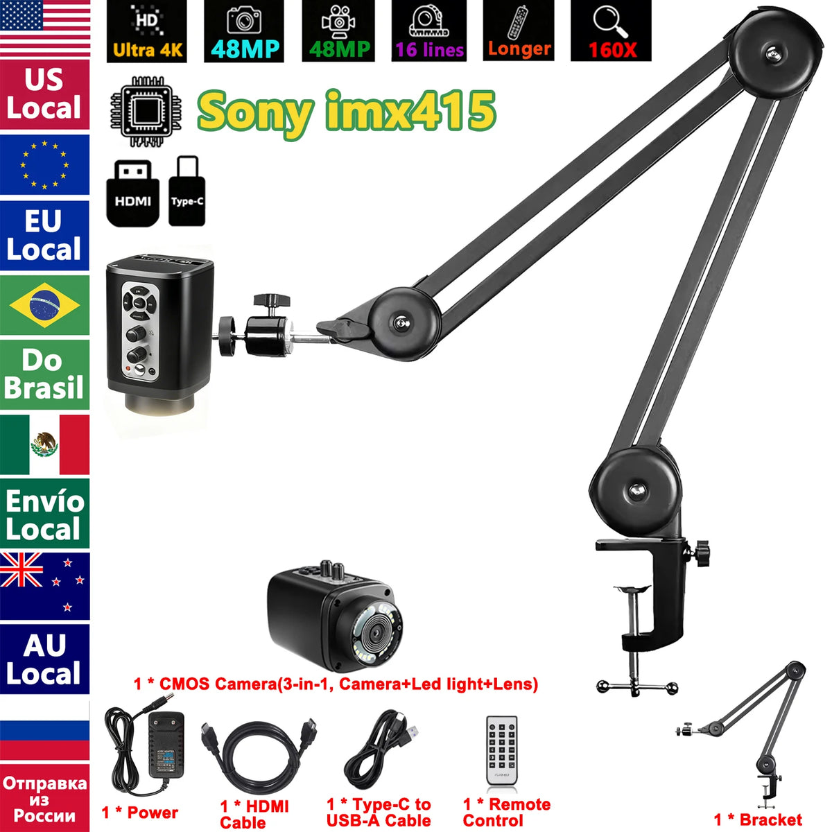 KuaiQu Pro 4K Digital Microscope 150X For PCB Repair