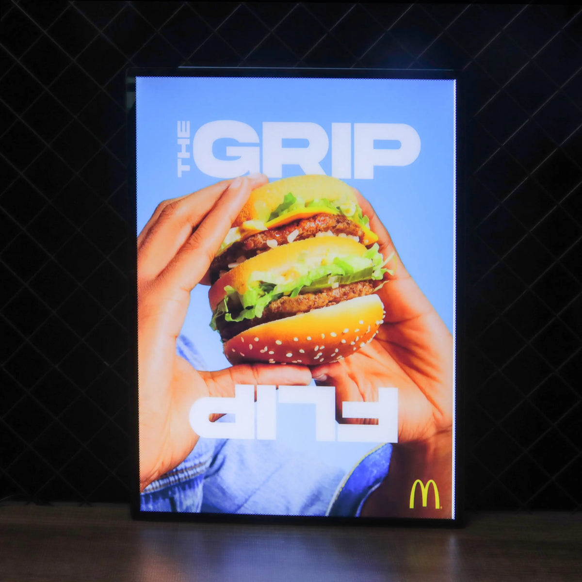 Ultra Thin Aluminum Led Advertising Light Box Wall Mount