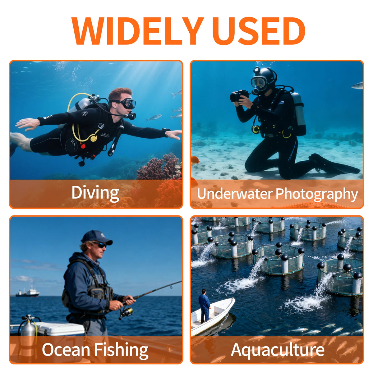 Tudiving Portable Rechargeable Tankless Hookah Scuba Diving System