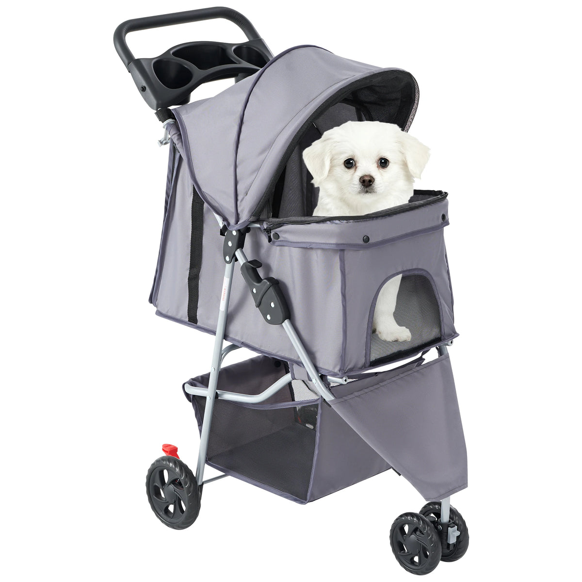 Premium Foldable Pet Stroller With Smooth Ride For Small Pets
