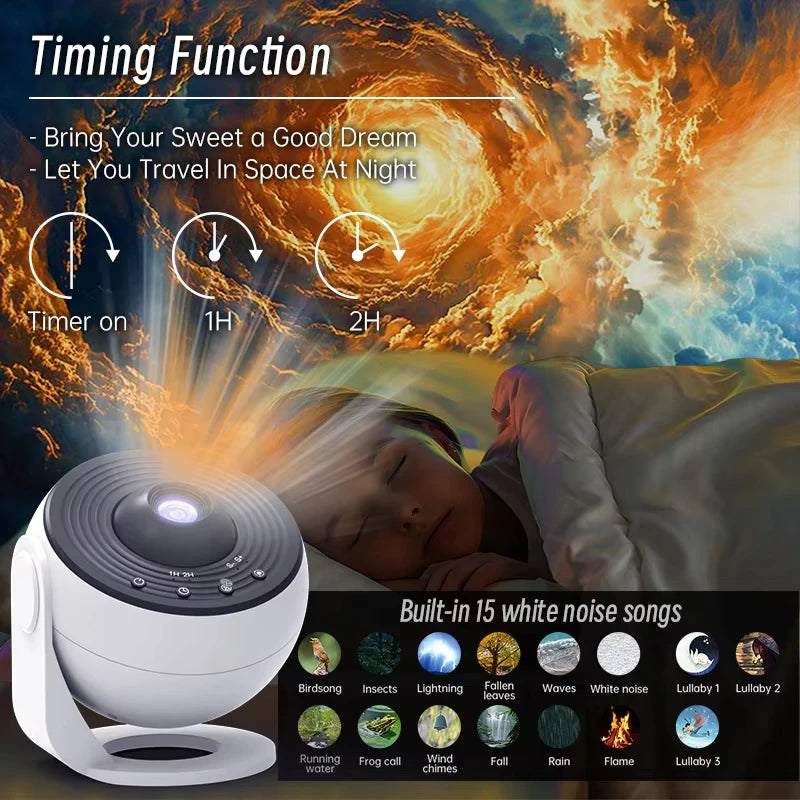 Ausyle Galaxy Star Projector Ambient Ceiling Night Light