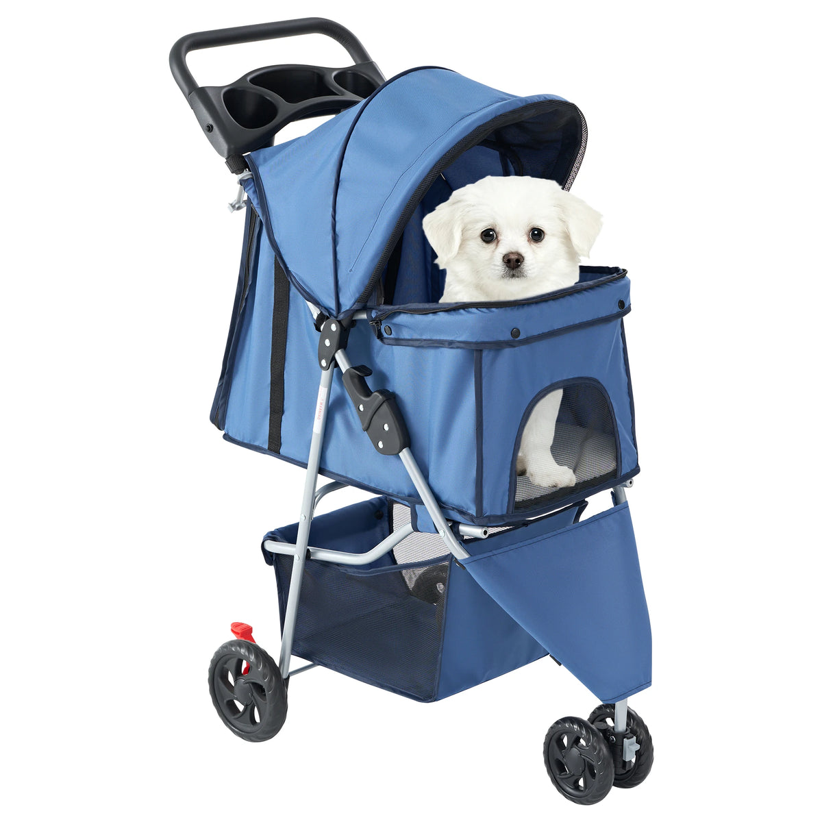 Premium Foldable Pet Stroller With Smooth Ride For Small Pets