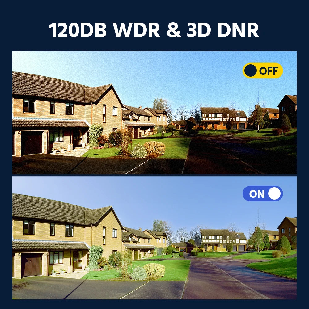 ANNKE 4K 8MP 180° Dual Lens security camera IP67 1/2 PCS Color Night Vision & Active Deterrence, Two-Way Audio black cameras for home security