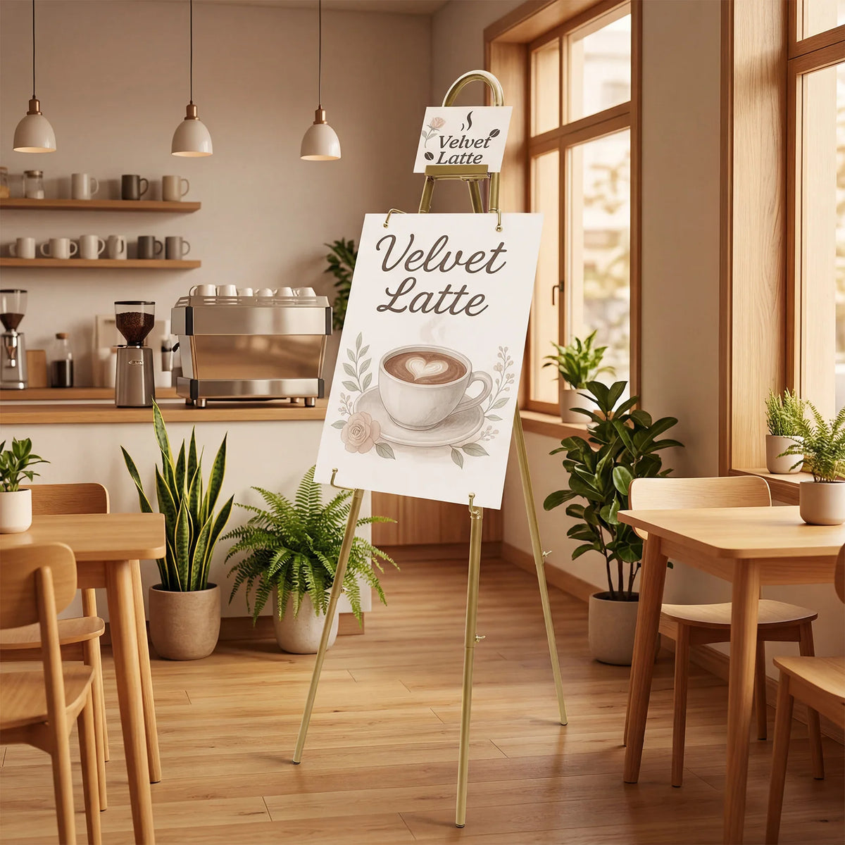 Adjustable Metal Easel Stand For Signs And Art Displays