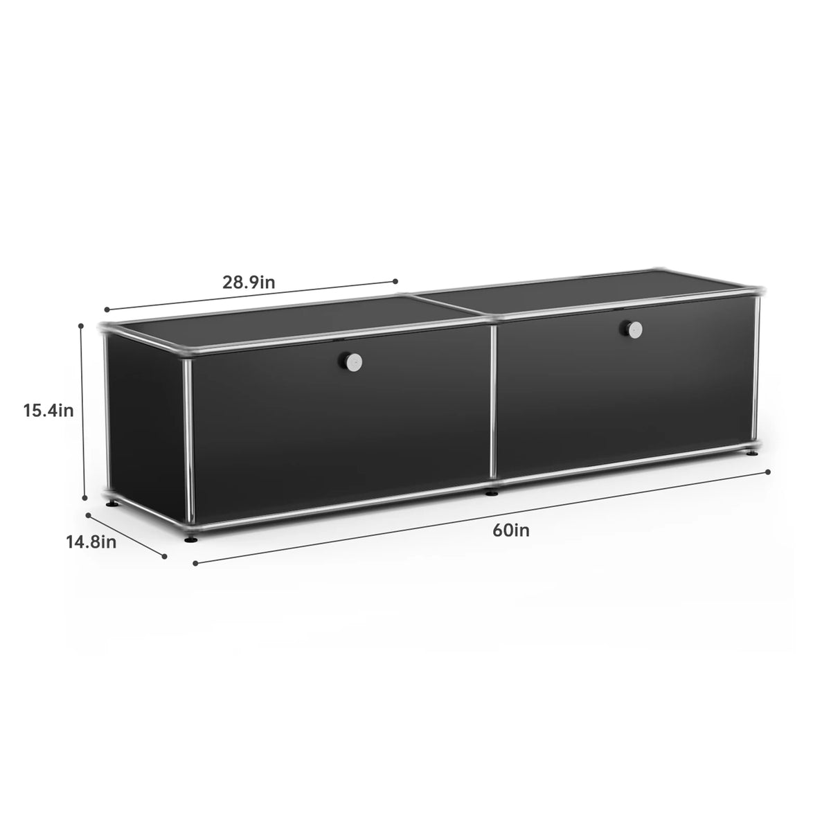 Modern Stainless Metal Storage Cabinet For Home Office Organization