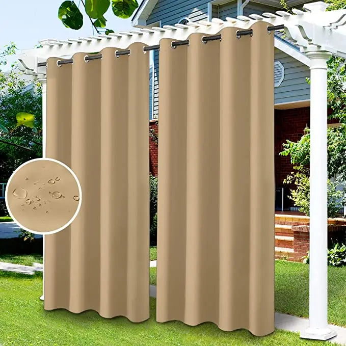 Waterproof Outdoor Blackout Curtains For Patio Pergola Gazebo