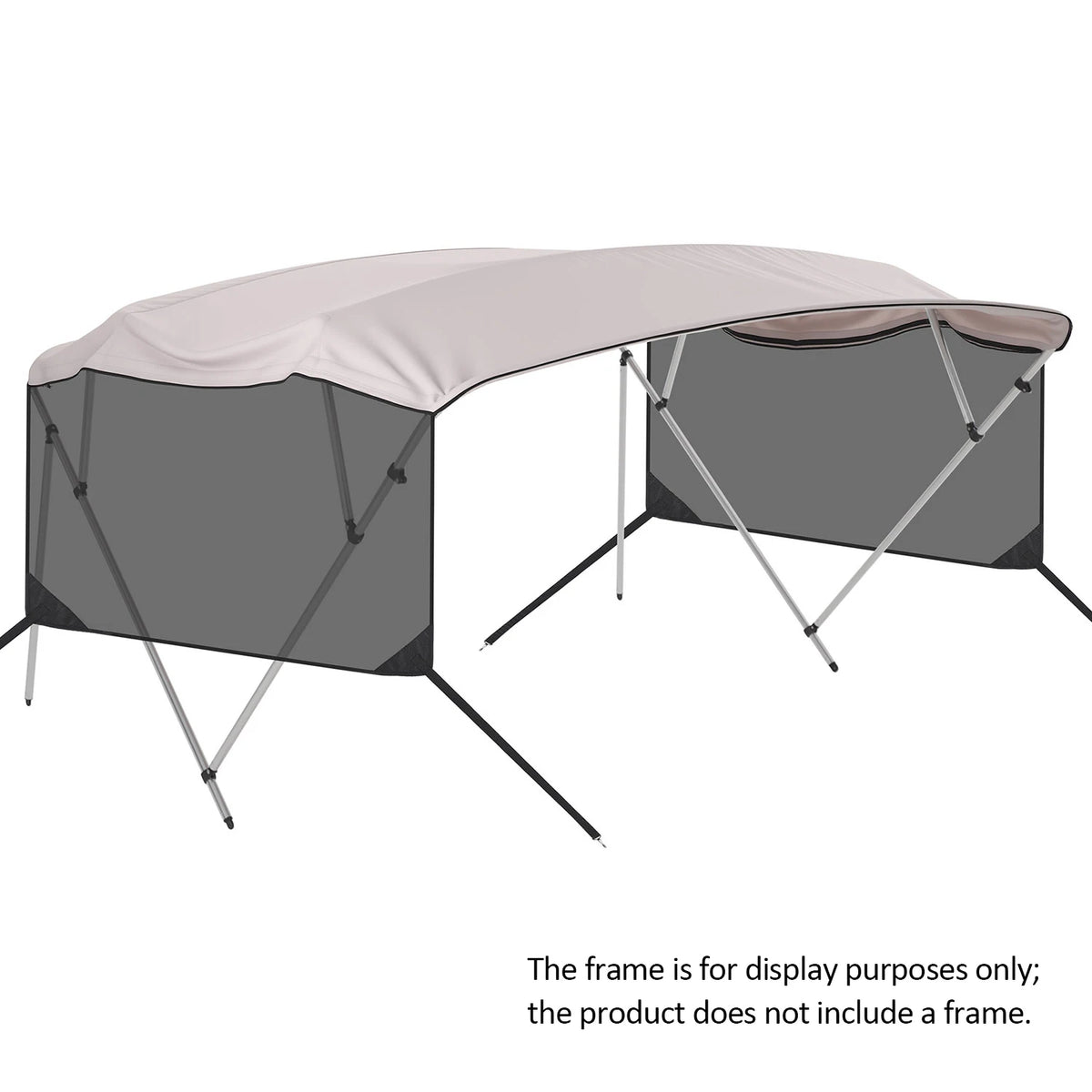 HiMISS 600D Marine Grade Replacement Canvas 4 Bow Bimini Top