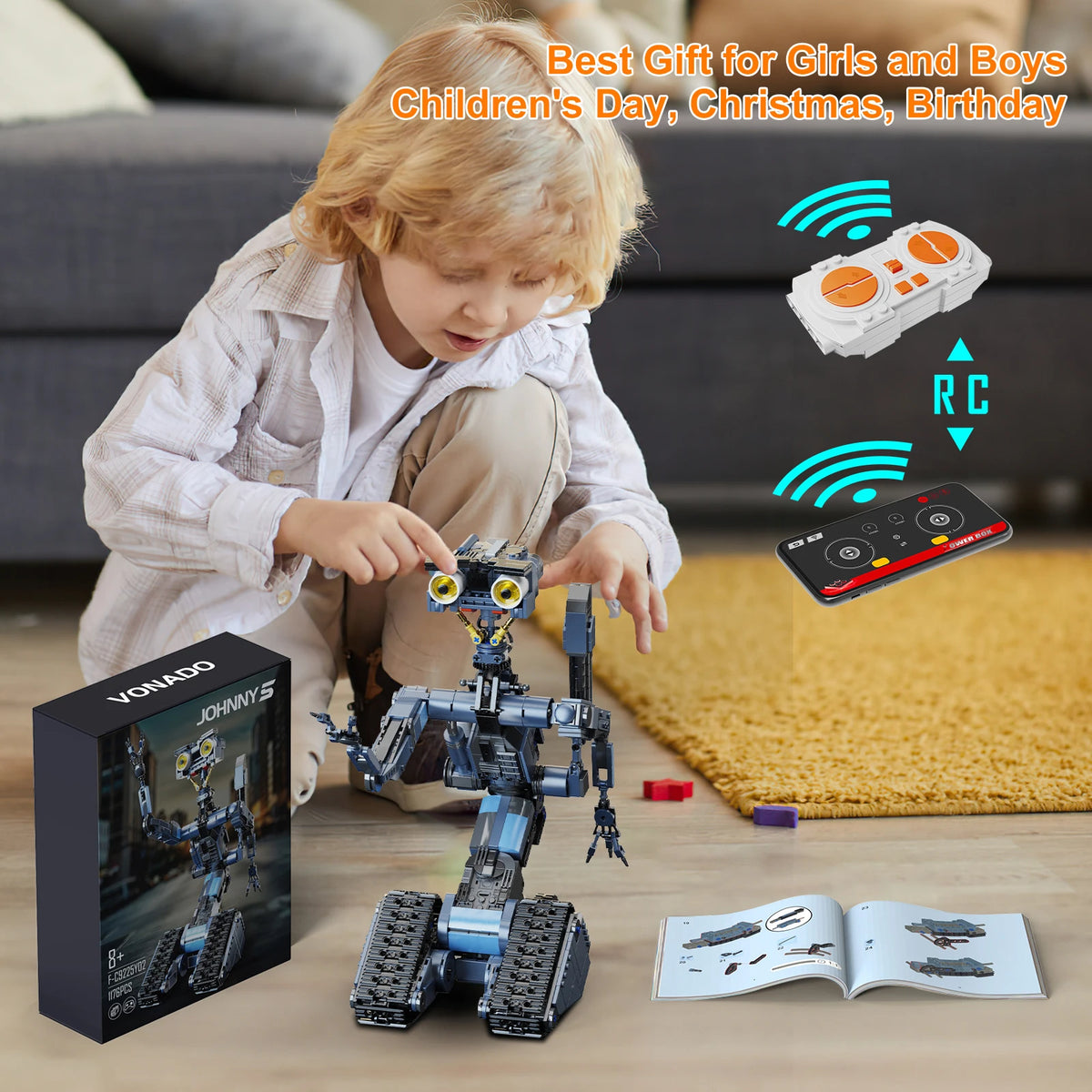 Robot Building Blocks Set Mechanical Construction Model Kit