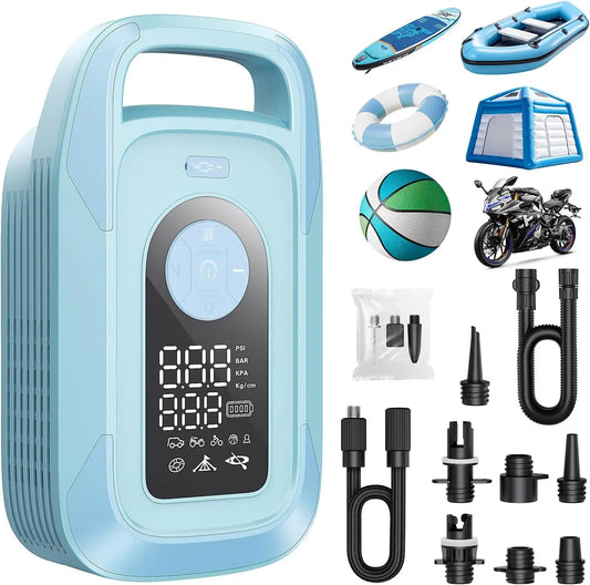Cordless Electric Paddle Board Pump With Auto Off LED Light