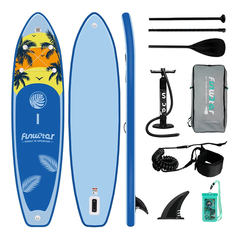 Funwater Inflatable Paddle Board Stand Up Surfboard With Accessories