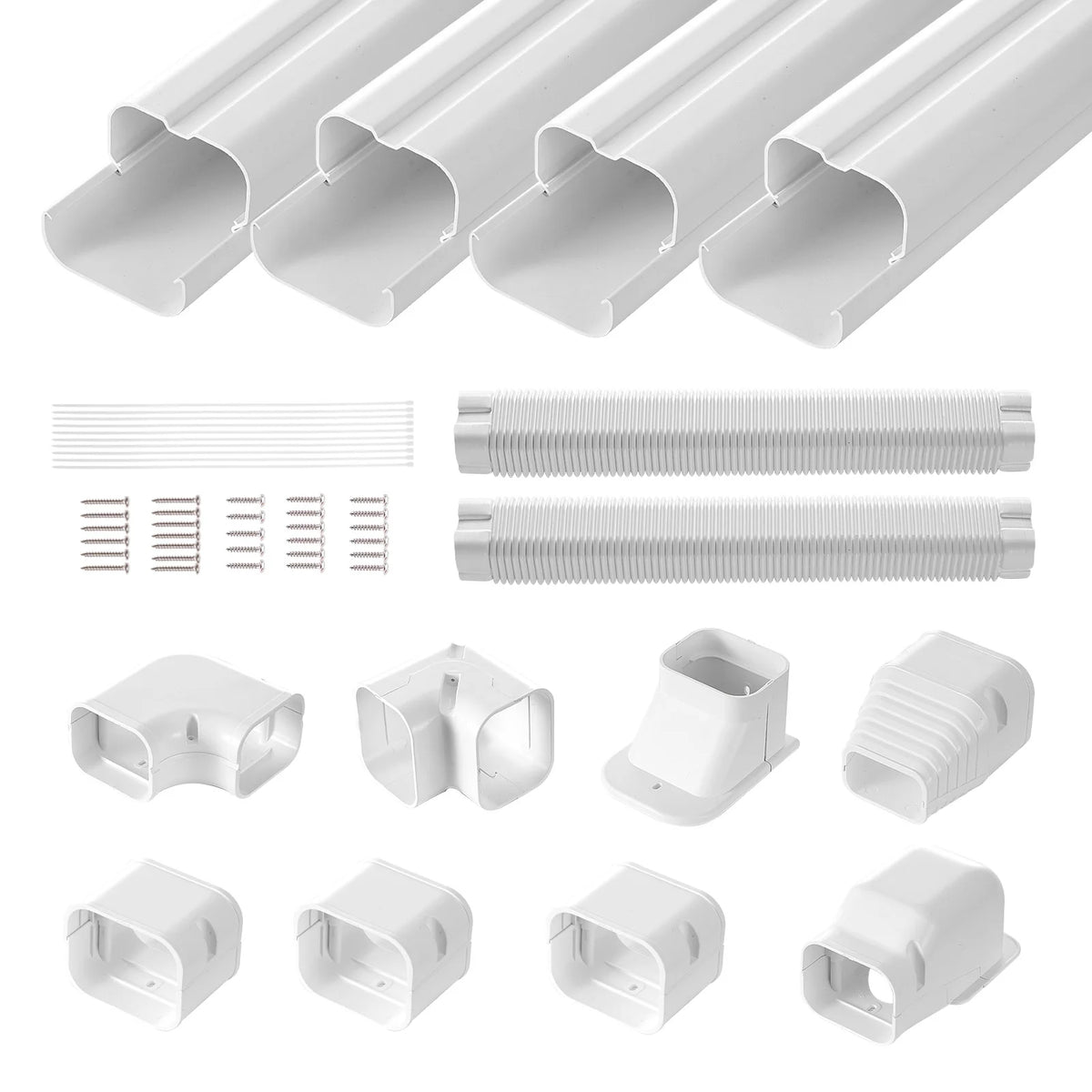 Vevor Decorative PVC Mini Split Line Cover For Air Conditioners