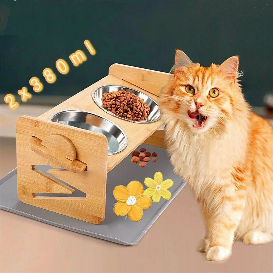 Elevated Dog Bowls Promote Optimal Digestion With Premium Adjustable Stand