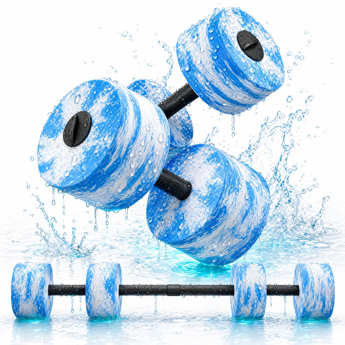 Hapbear Adjustable Aquatic Fitness Dumbbells And Barbell