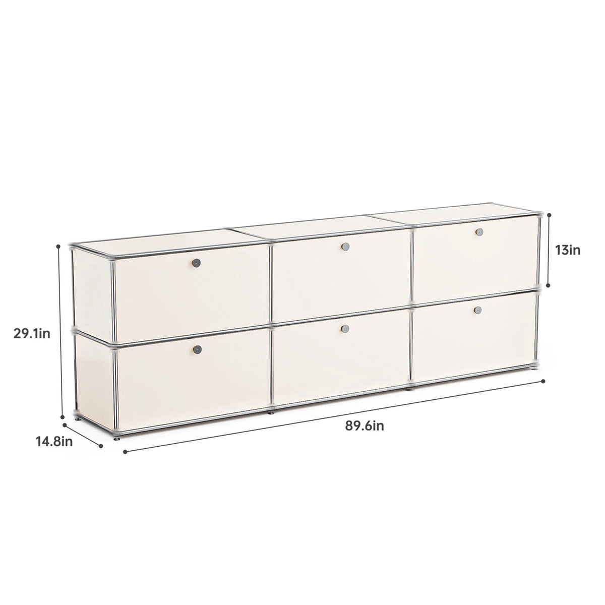 Modern Stainless Metal Storage Cabinet For Home Office Organization