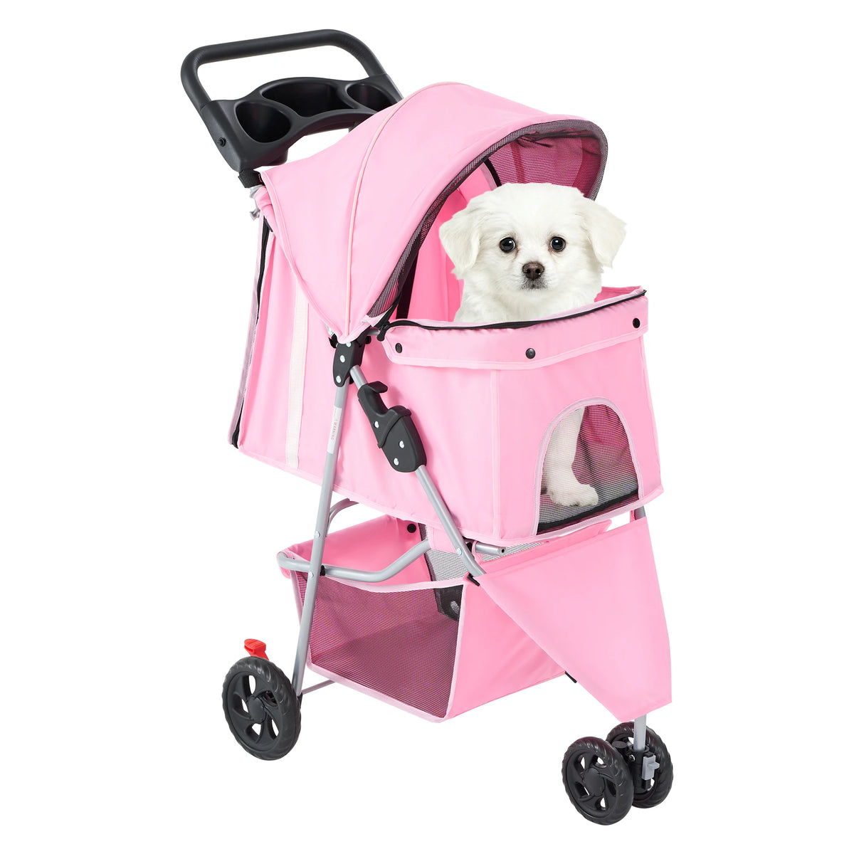 Premium Foldable Pet Stroller With Smooth Ride For Small Pets