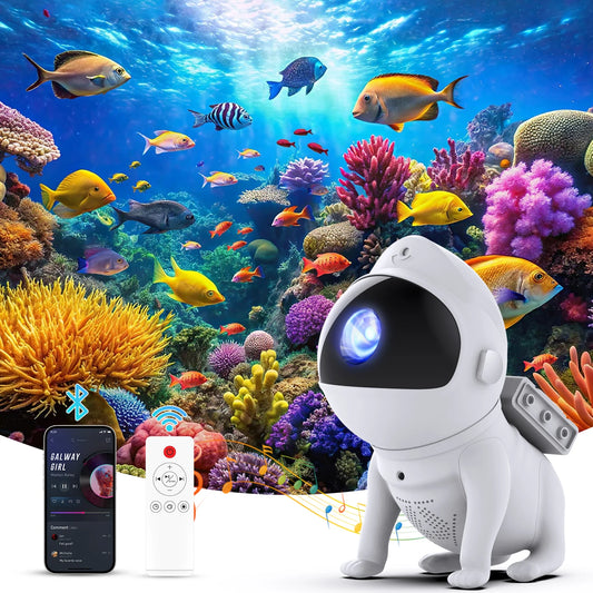 Ausyle Star Projector Space Dog Galaxy Night Light Bedroom Decor