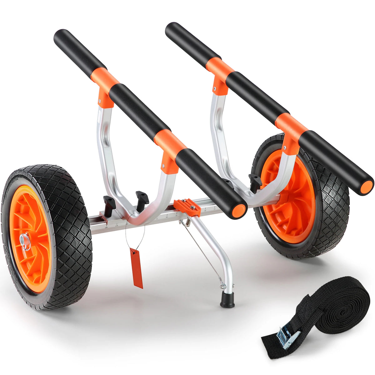 SucceBuy Heavy Duty Aluminum Kayak Cart With Adjustable Frame