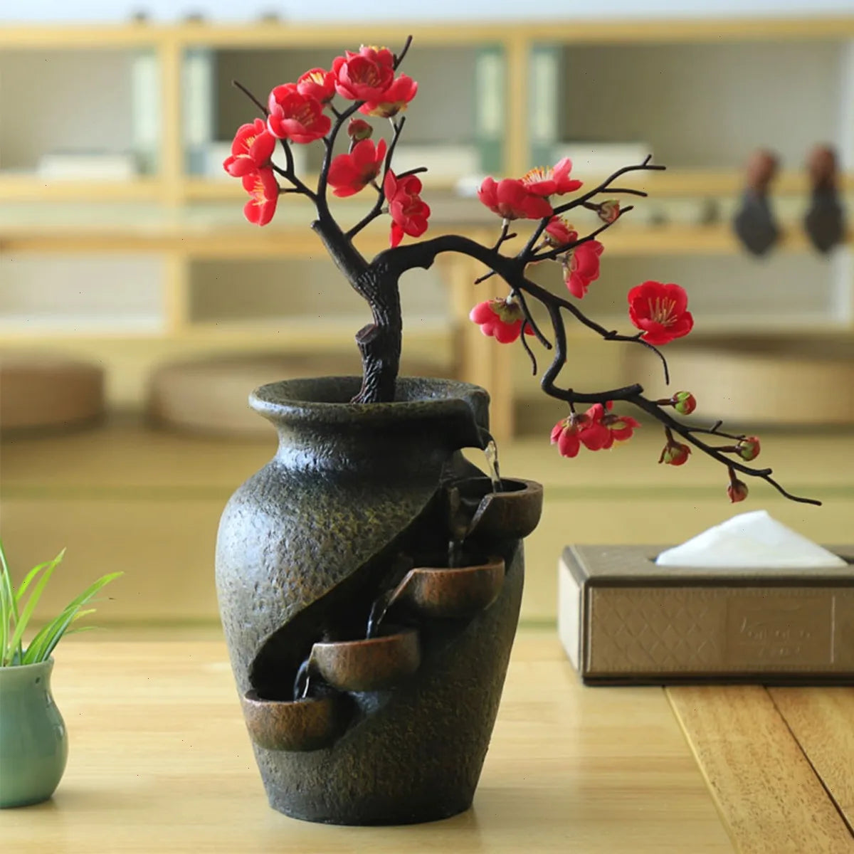 Tranquil Bymaocar Tabletop Fountain For Desk Serenity