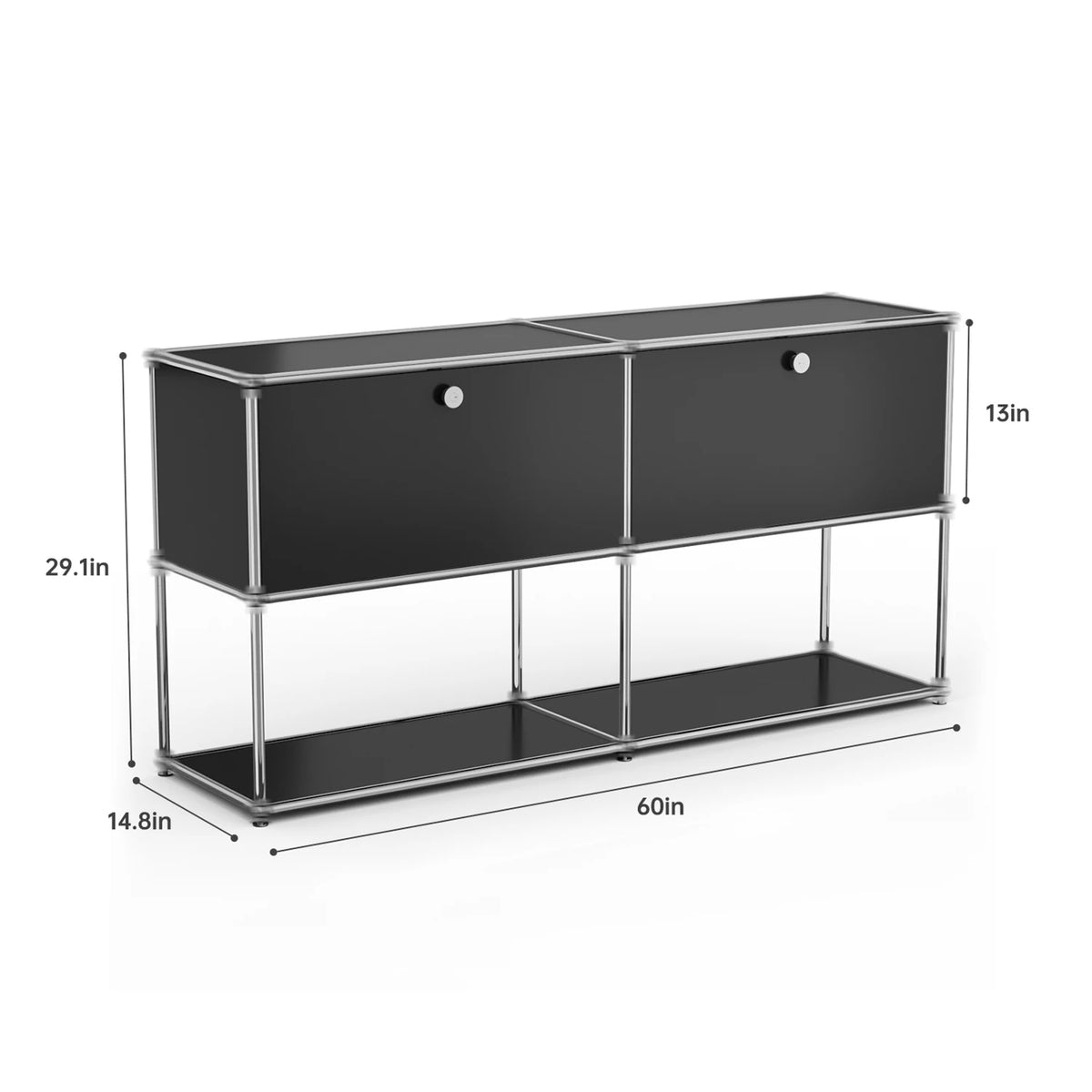 Modern Stainless Metal Storage Cabinet For Home Office Organization