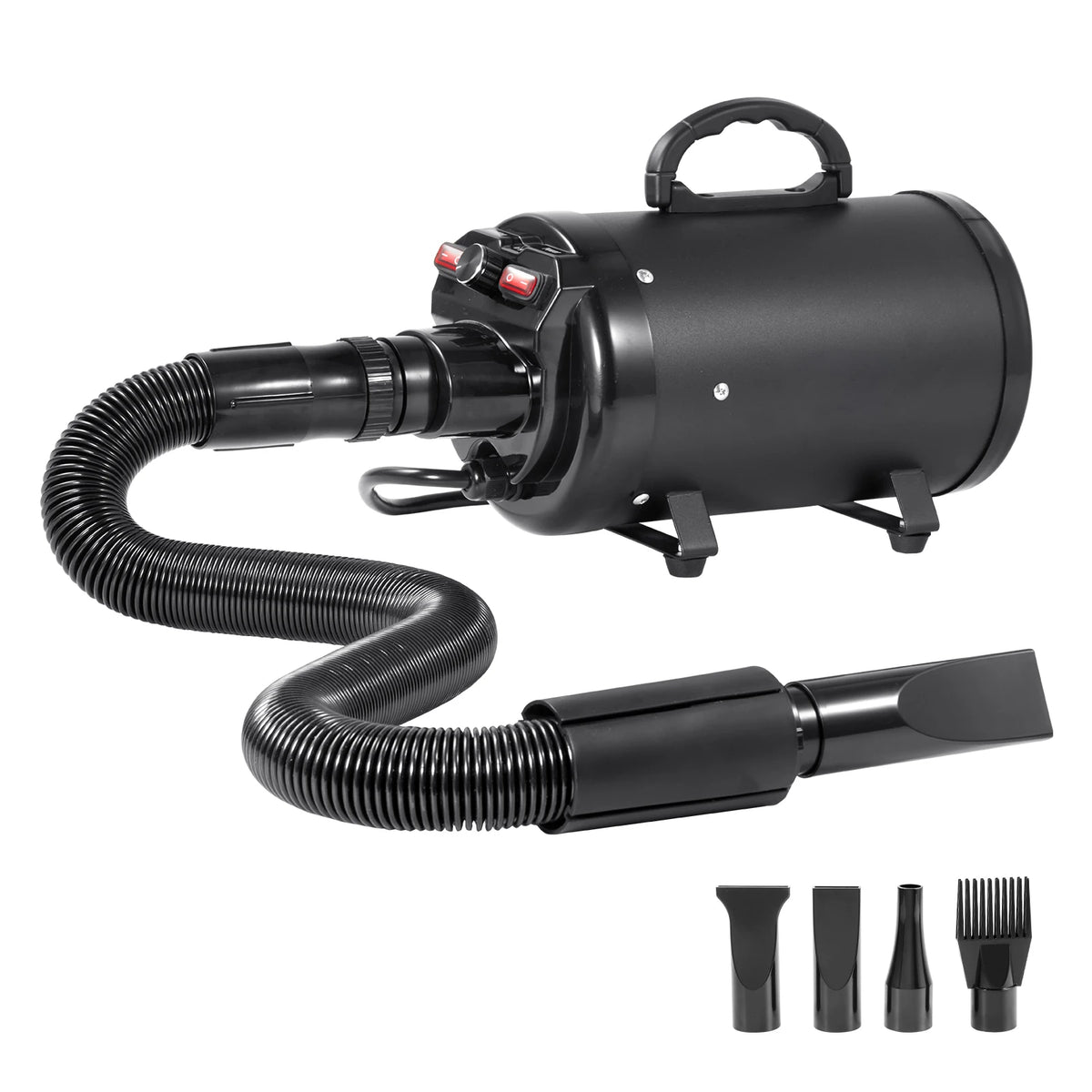 SucceBuy Powerful Dog Blow Dryer With Four Nozzles And Hose