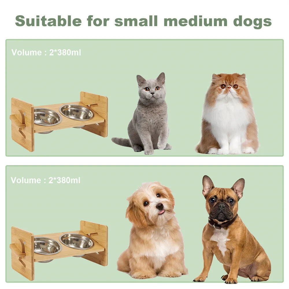 Elevated Dog Bowls Promote Optimal Digestion With Premium Adjustable Stand