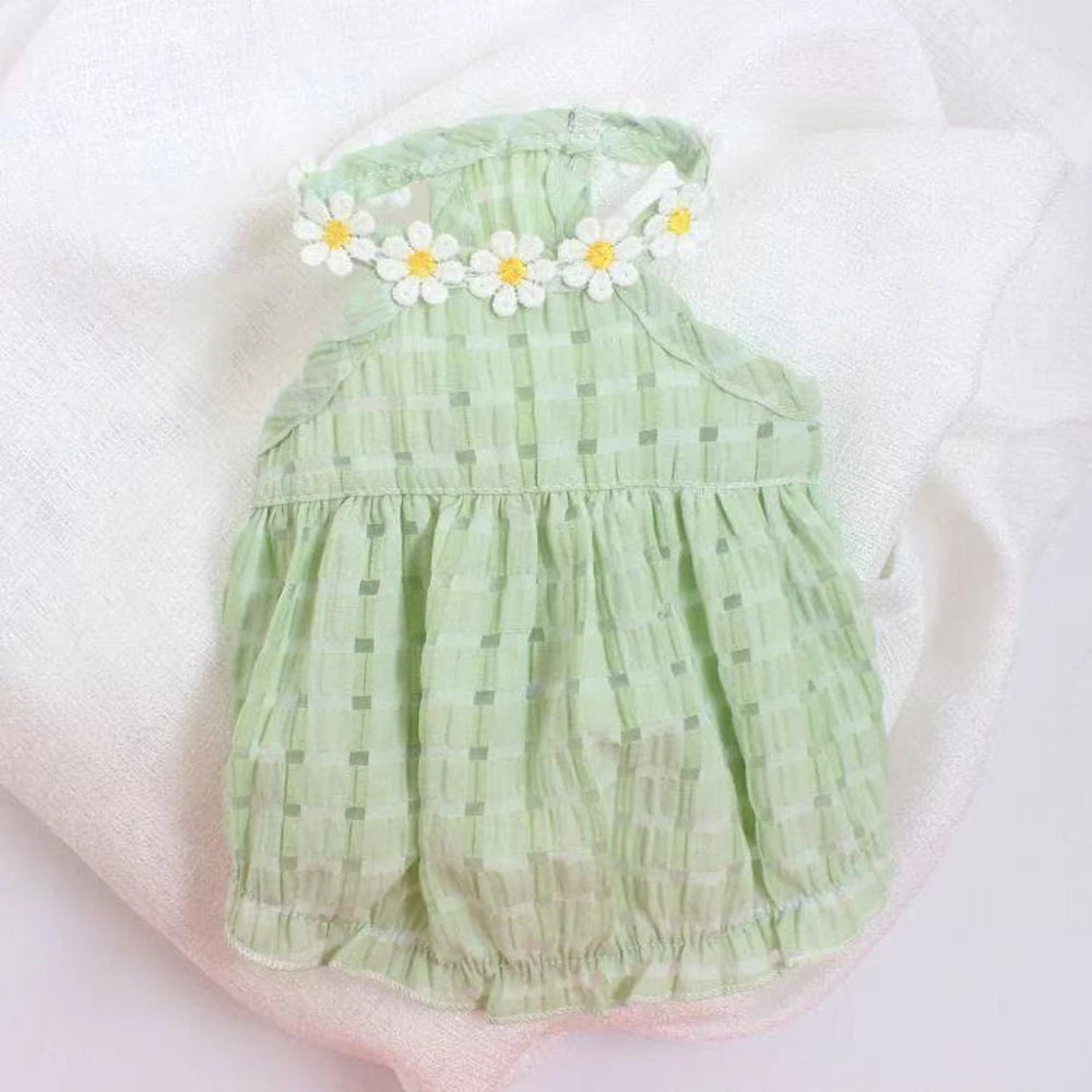 Elegant Breathable Floral Skirt For Small Dogs And Puppies