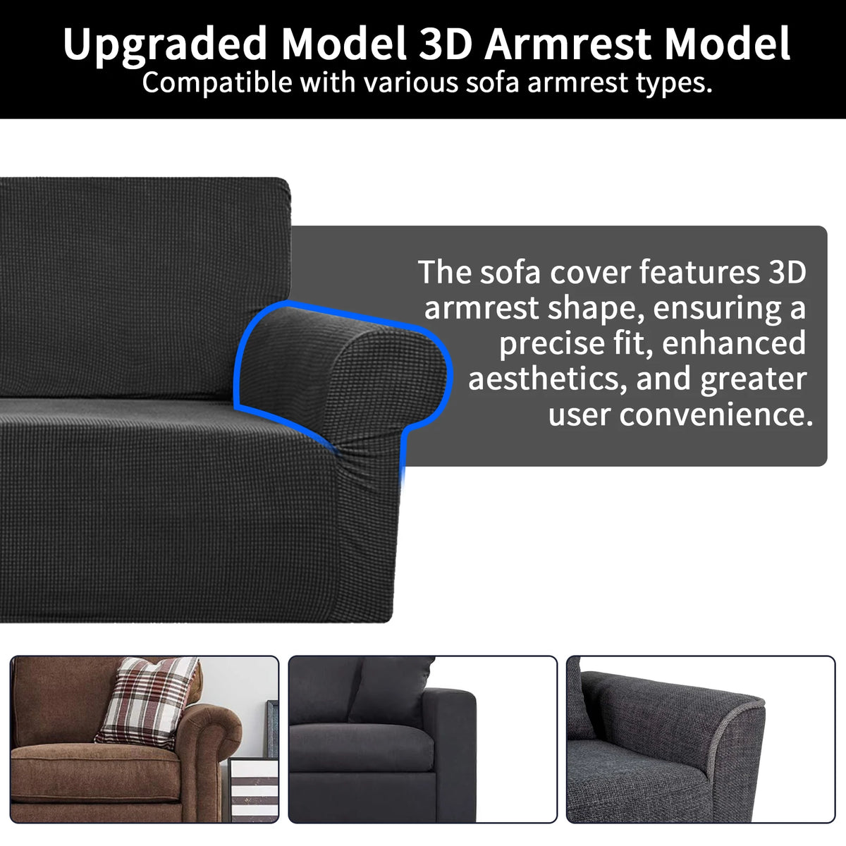 Joccun Stretch Couch Cover Slipcover Washable Furniture Protector
