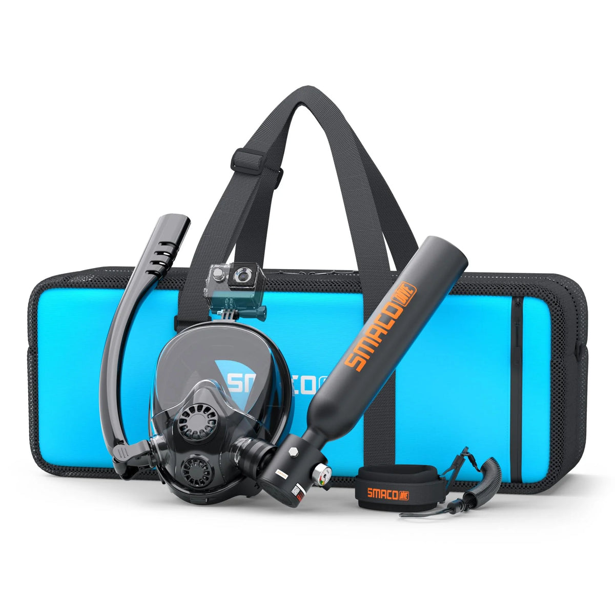 Smaco Compact Mini Scuba Tank With Snorkel Mask Set