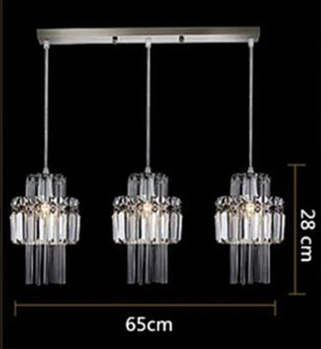 GreeLustr Modern Crystal Pendant Indoor Ceiling Lamp