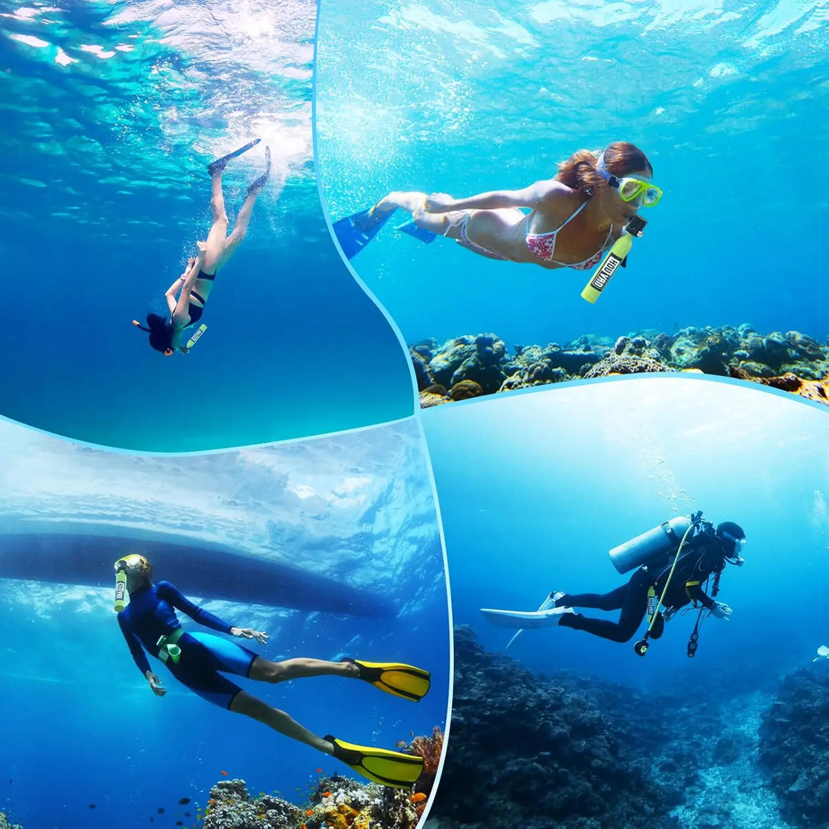 Scorkler Portable Scuba Diving Oxygen Tank For Snorkeling Travel