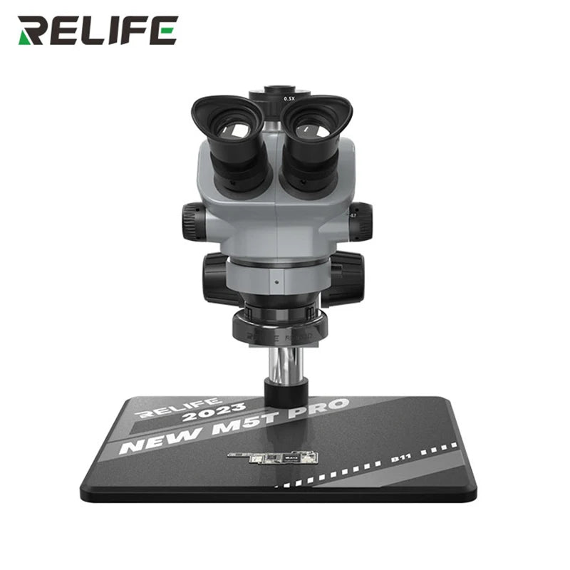 Relife Trinocular Stereo Zoom Microscope 4K Video Camera