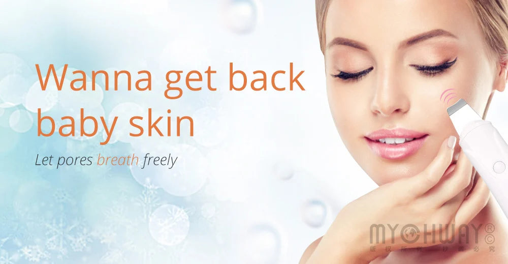 Mychway 3 In 1 Ultrasound Dermabrasion Beauty Skin Care Device