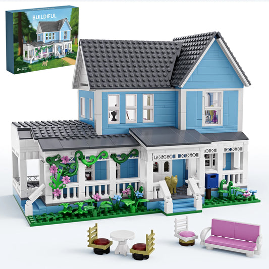 Modern Palace House Building Blocks Desktop Architecture Ornament