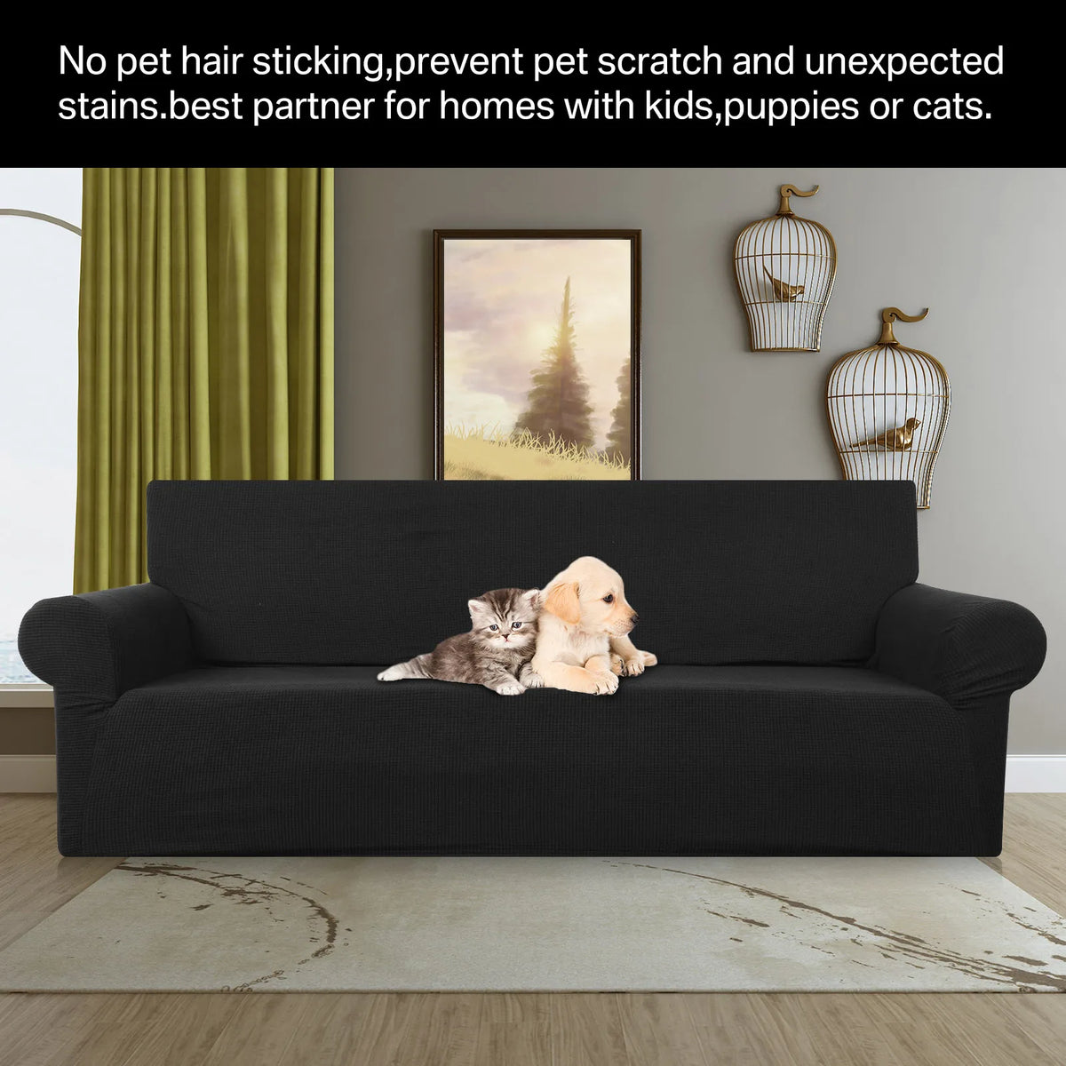 Joccun Stretch Couch Cover Slipcover Washable Furniture Protector