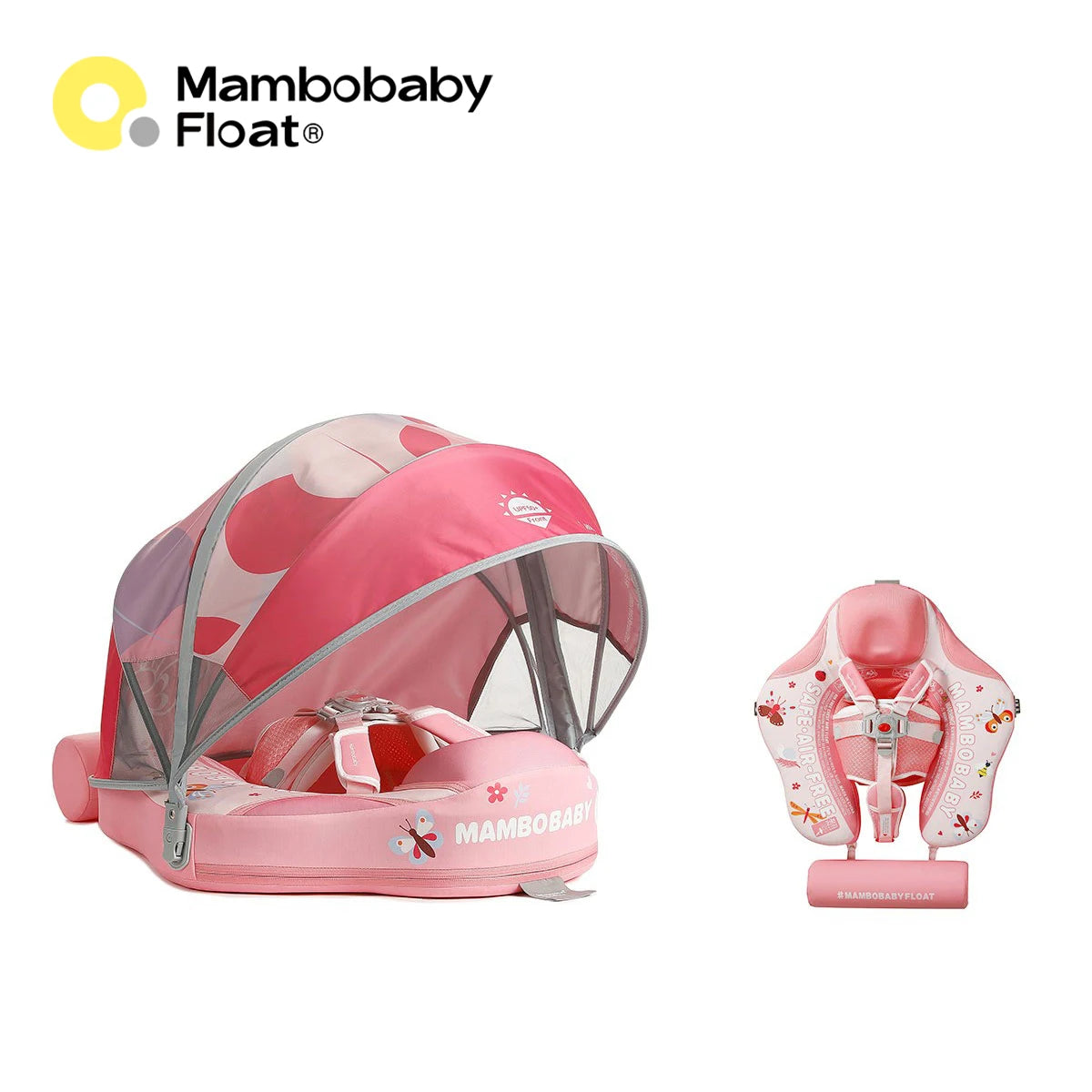 Mambobaby Air Free Infant Chest Float With Sunshade Canopy
