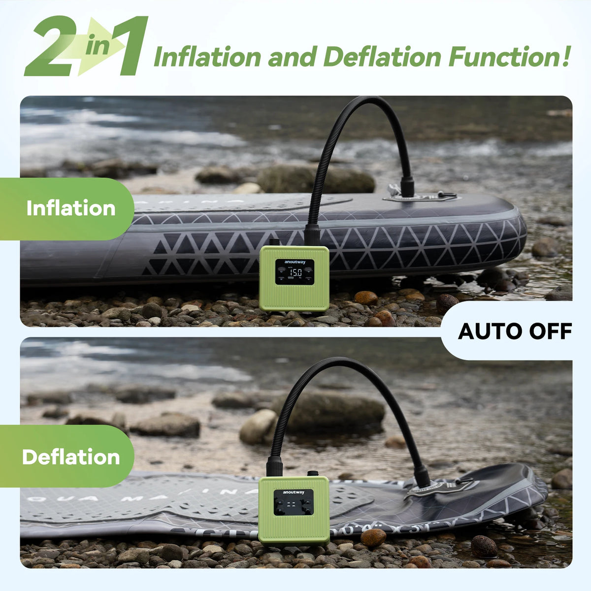 Anoutway Cheetah Pro Electric Air Pump For Sup And Boats