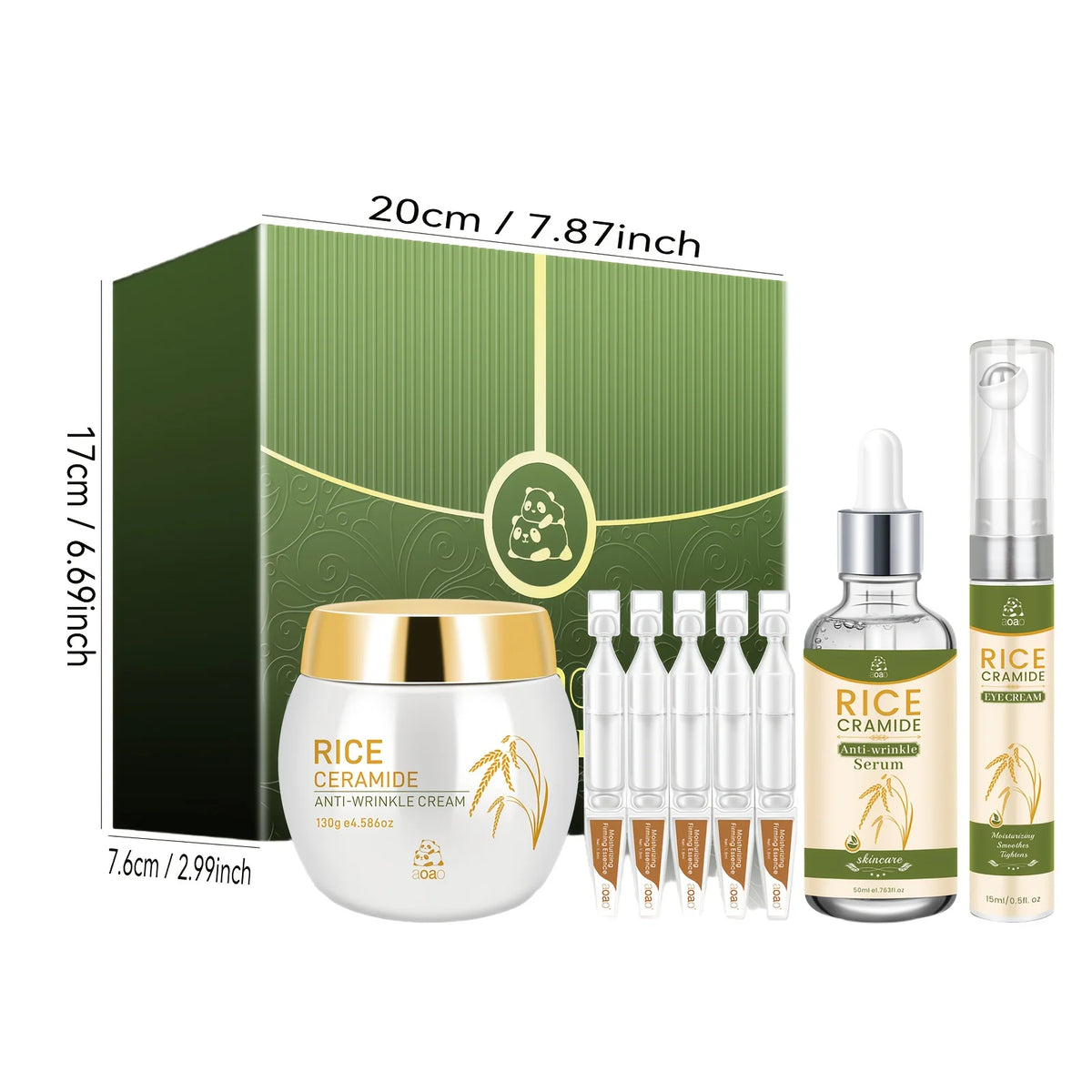 Aoao 23 Piece Anti Wrinkle Skincare Set With Hyaluronic Acid Collagen