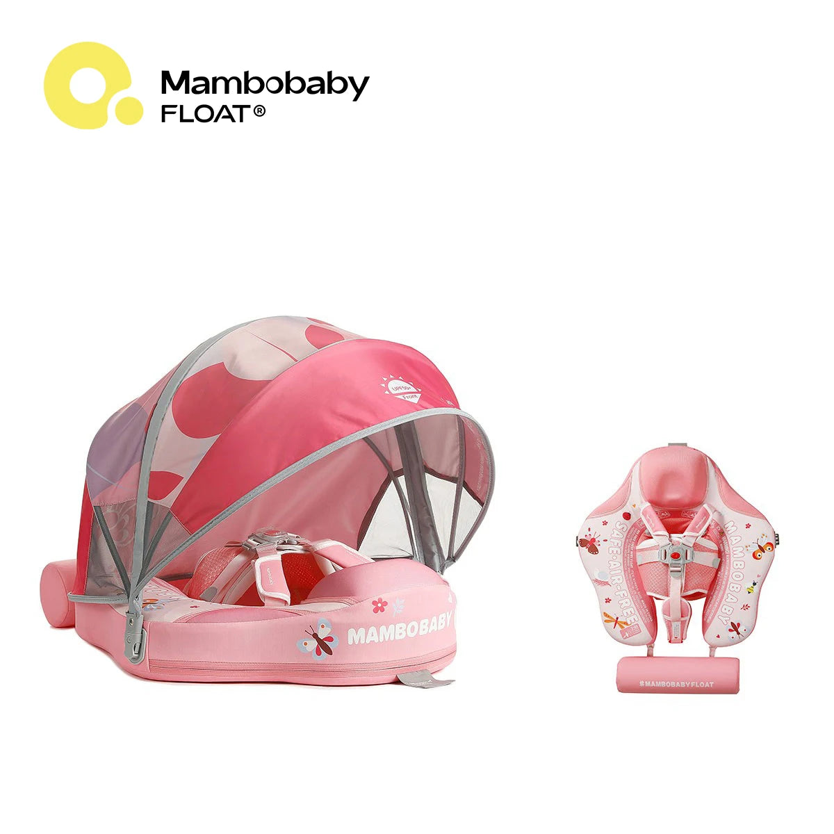 Mambobaby Safe Air-Free Core Chest Float Sunshade Canopy Baby Toddler Inf