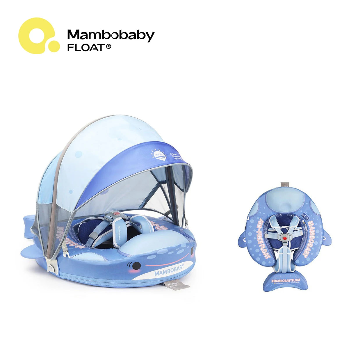 Mambobaby Safe Air-Free Core Chest Float Sunshade Canopy Baby Toddler Inf