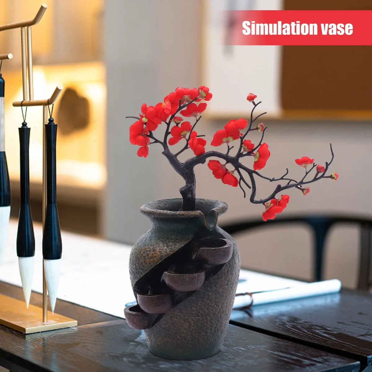 Tranquil Bymaocar Tabletop Fountain For Desk Serenity
