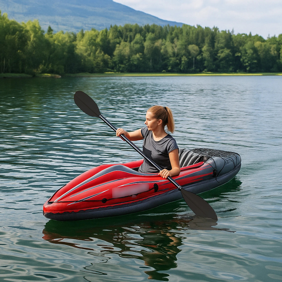 HhsjzwcY Inflatable Kayak Fishing Boat With Accessories