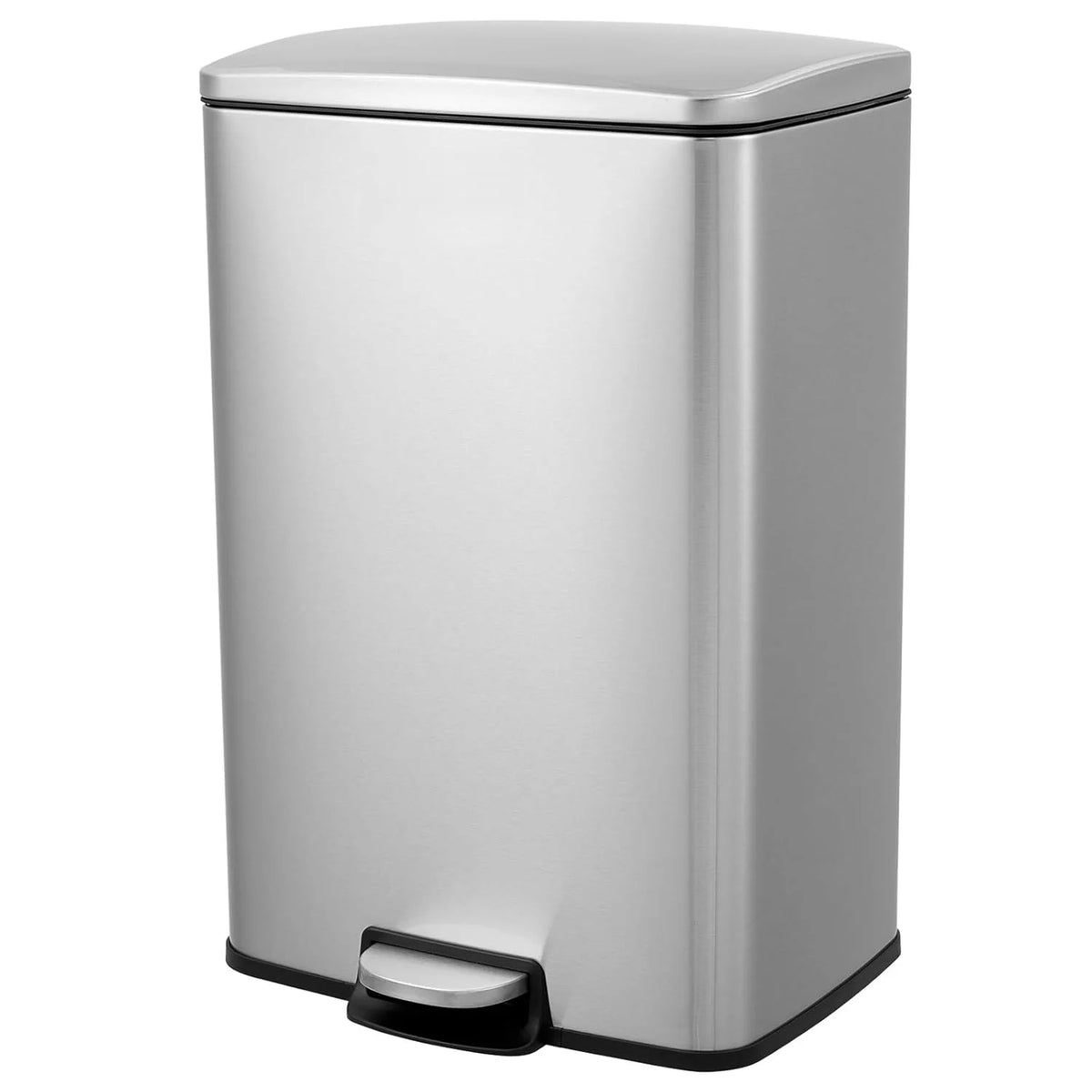 HiMISS Fingerprint Proof Stainless Steel Pedal Trash Bin