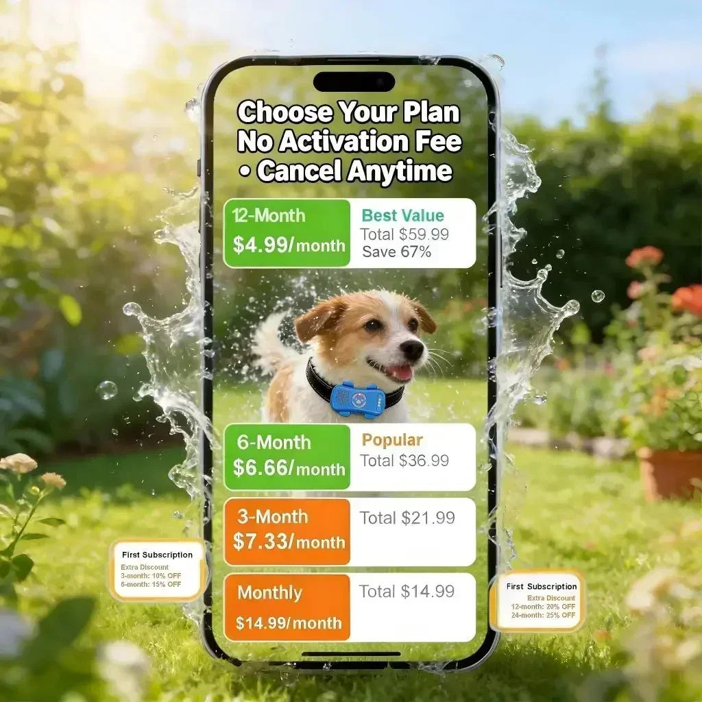 Wanwaytech 4G GPS Pet Tracker With Waterproof Real Time Tracking