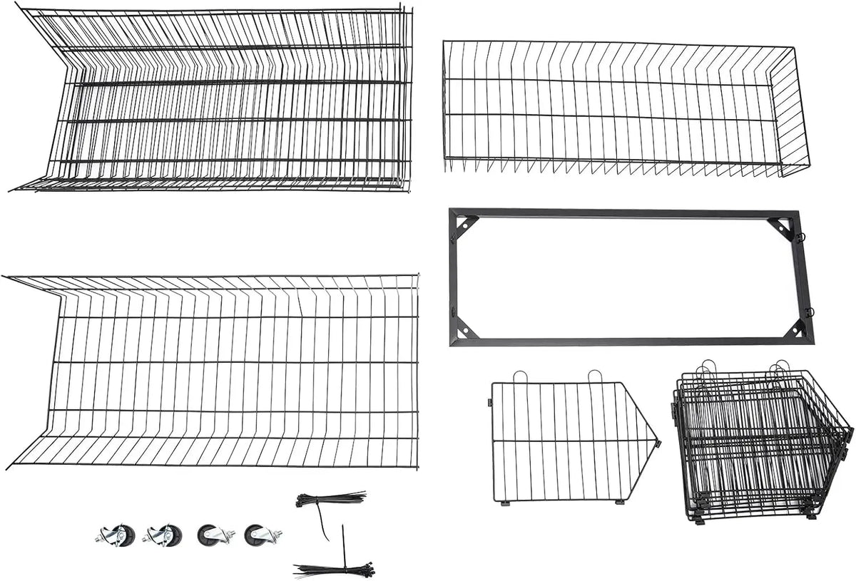 Industrial Wire Metal Mobile Storage Shelf Retail Display Rack